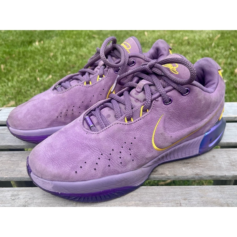 Nike LeBron James XXI 21 Purple Rain Violet Dust Gold FV2345-500 Men Size 7.5